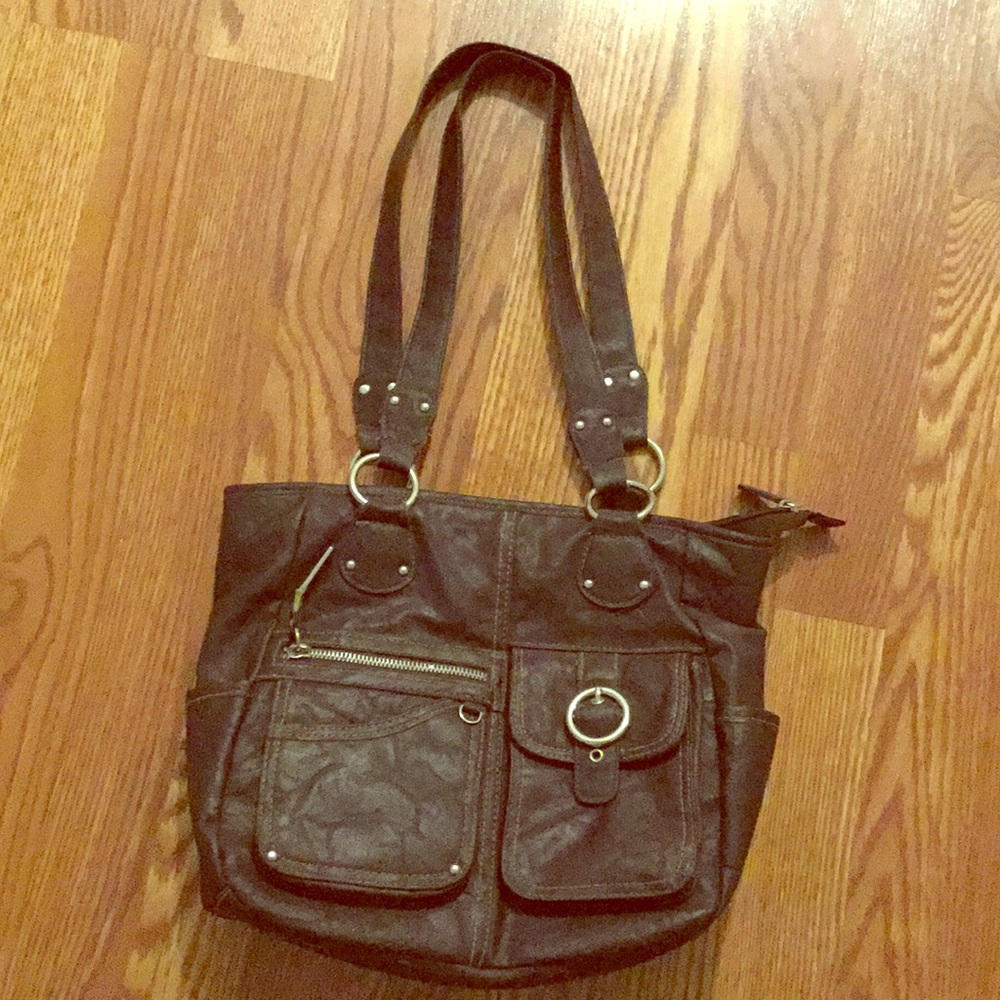 Dark brown bag